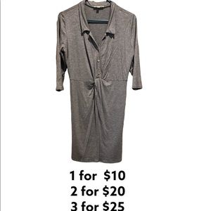 Gray collared shirt dress SIZE MEDIUM